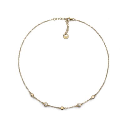 Collana in argento dorato Sparkle
