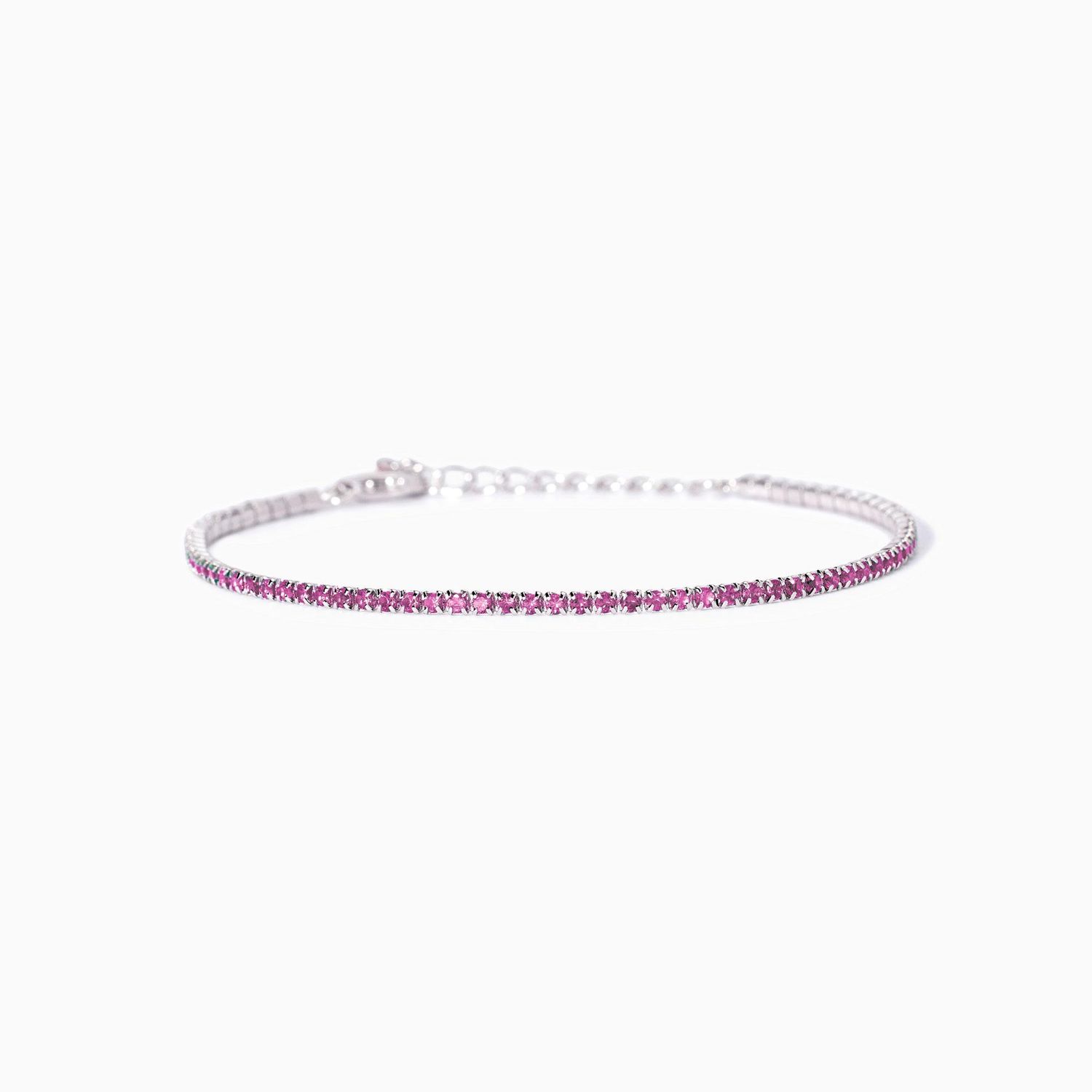 Bracciale mini tennis con tormalina sintetica