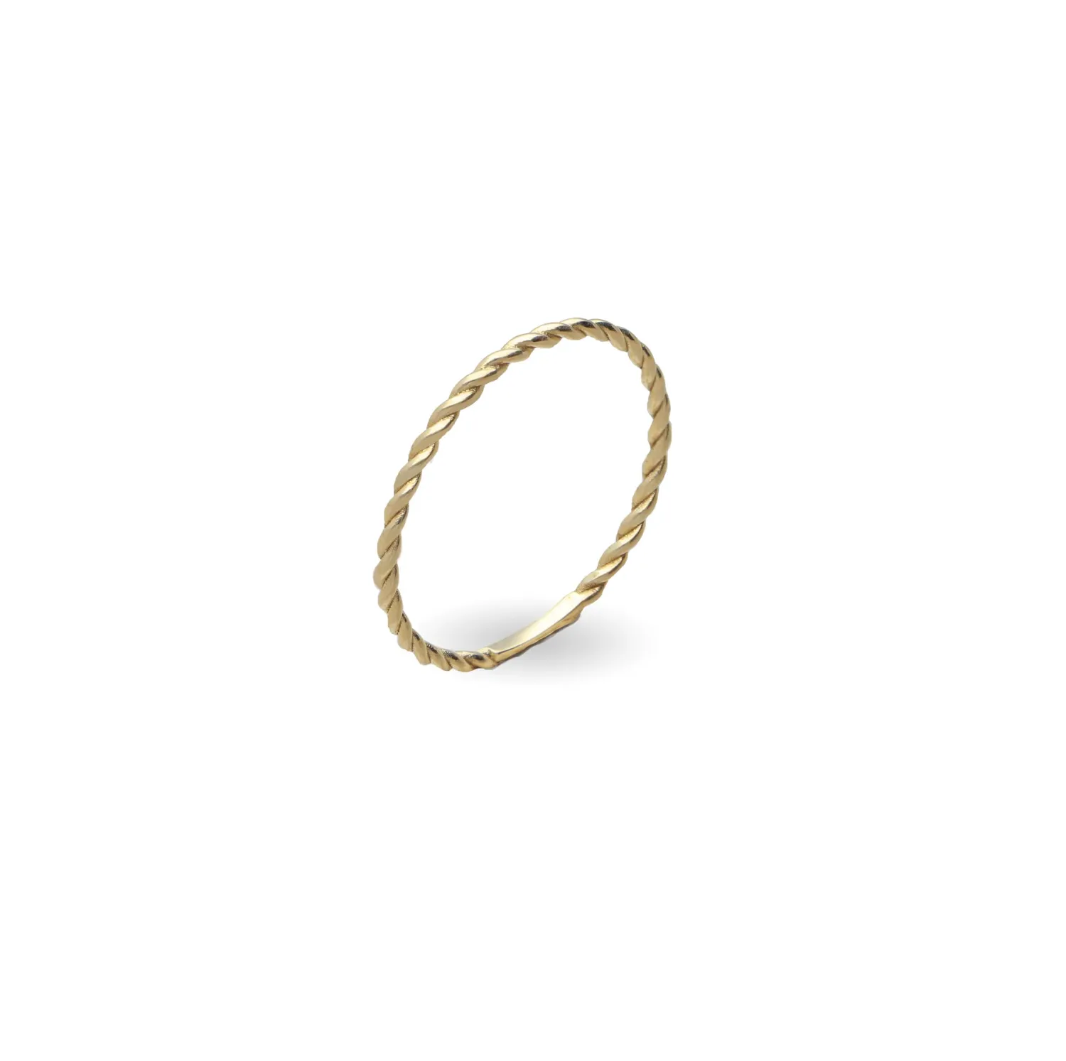 Anello Filodamore Intrecciato in Oro Giallo 9kt
