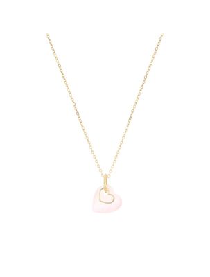 GIROCOLLO 18KT BATTITO CUORE ROSA