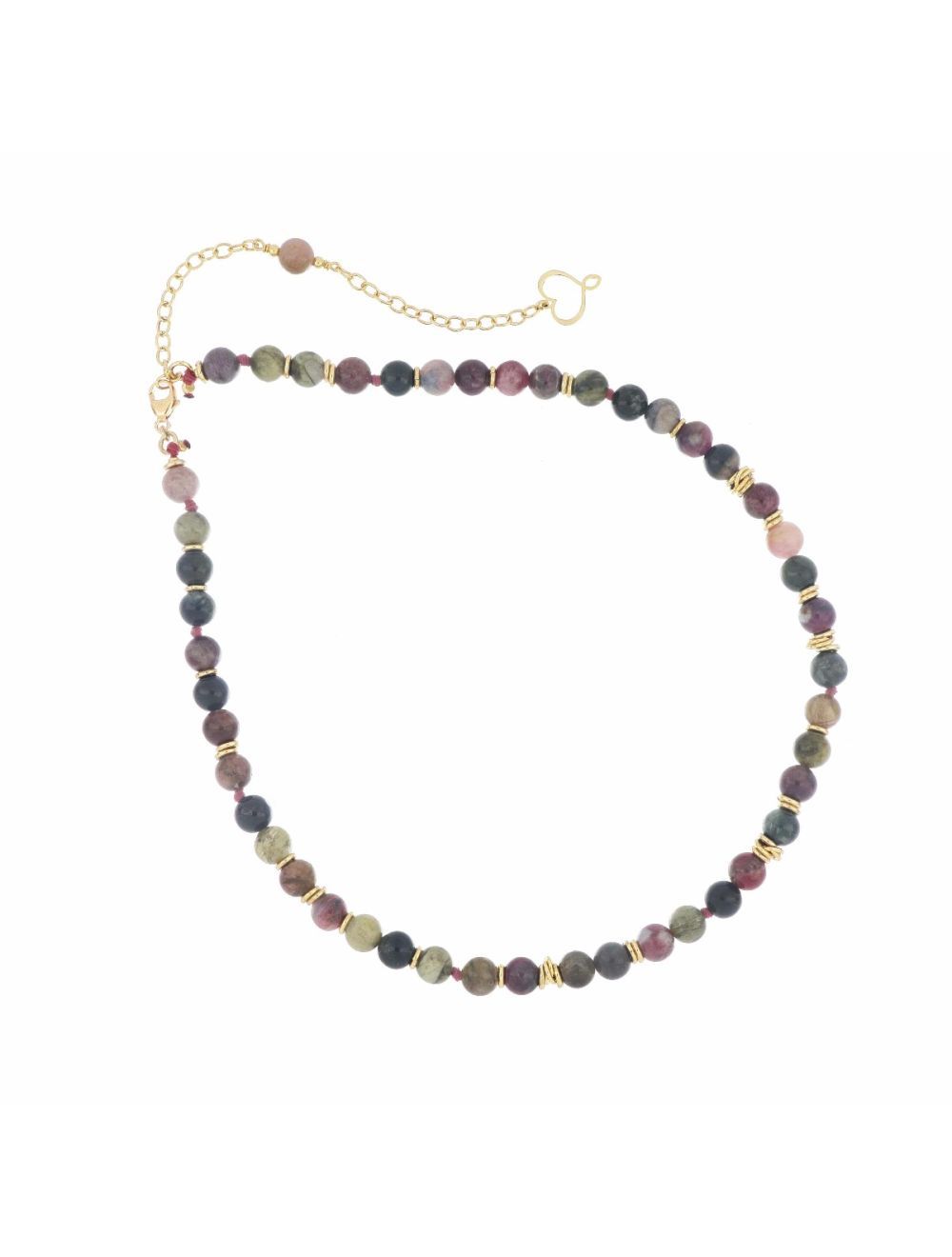 GIROCOLLO PIETRE DI TORMALINA MULTICOLOR