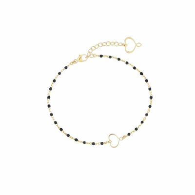 BRACCIALE MAMAN ET SOPHIE SMALTO NERO