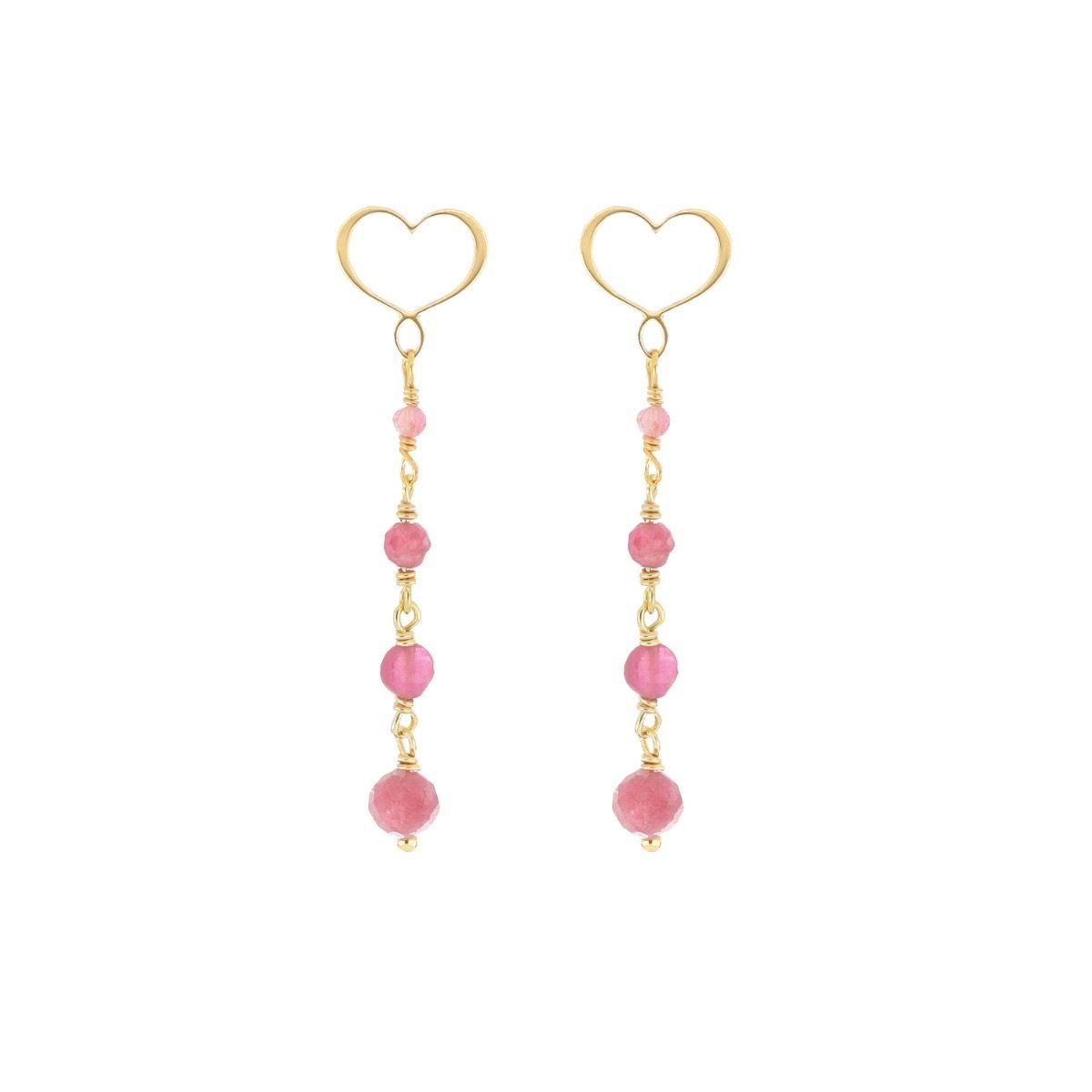 COPPIA DI ORECCHINI ONDA ROSA