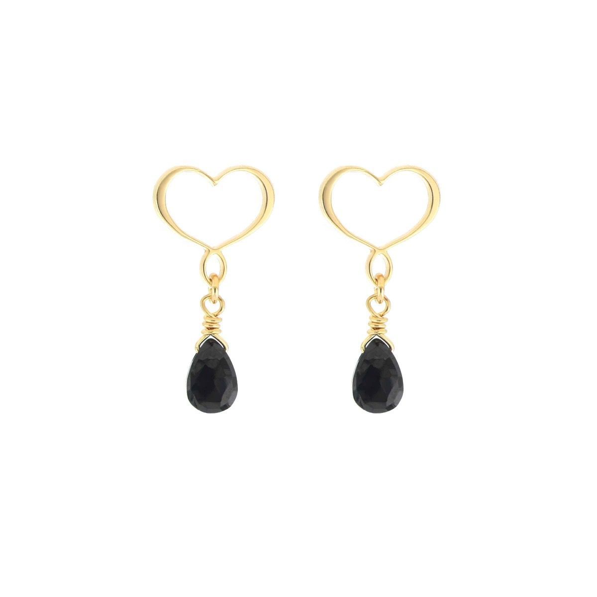 COPPIA DI ORECCHINI FRANGE CUORE MAMAN SPINELLO