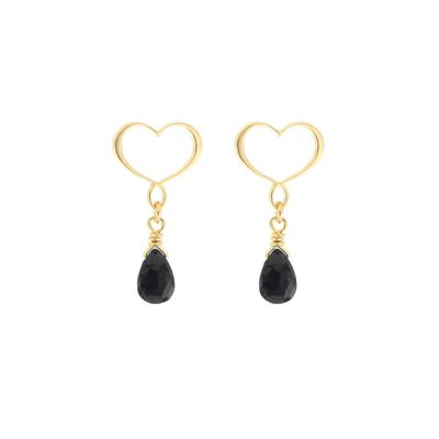 COPPIA DI ORECCHINI FRANGE CUORE MAMAN SPINELLO