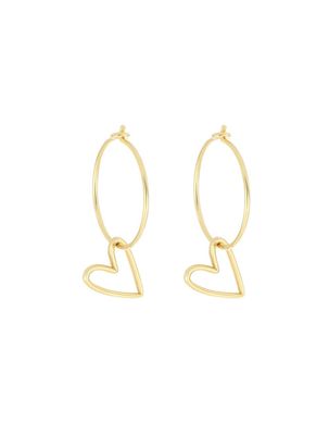 COPPIA DI ORECCHINI YOU CERCHIO 15MM CUORE POP