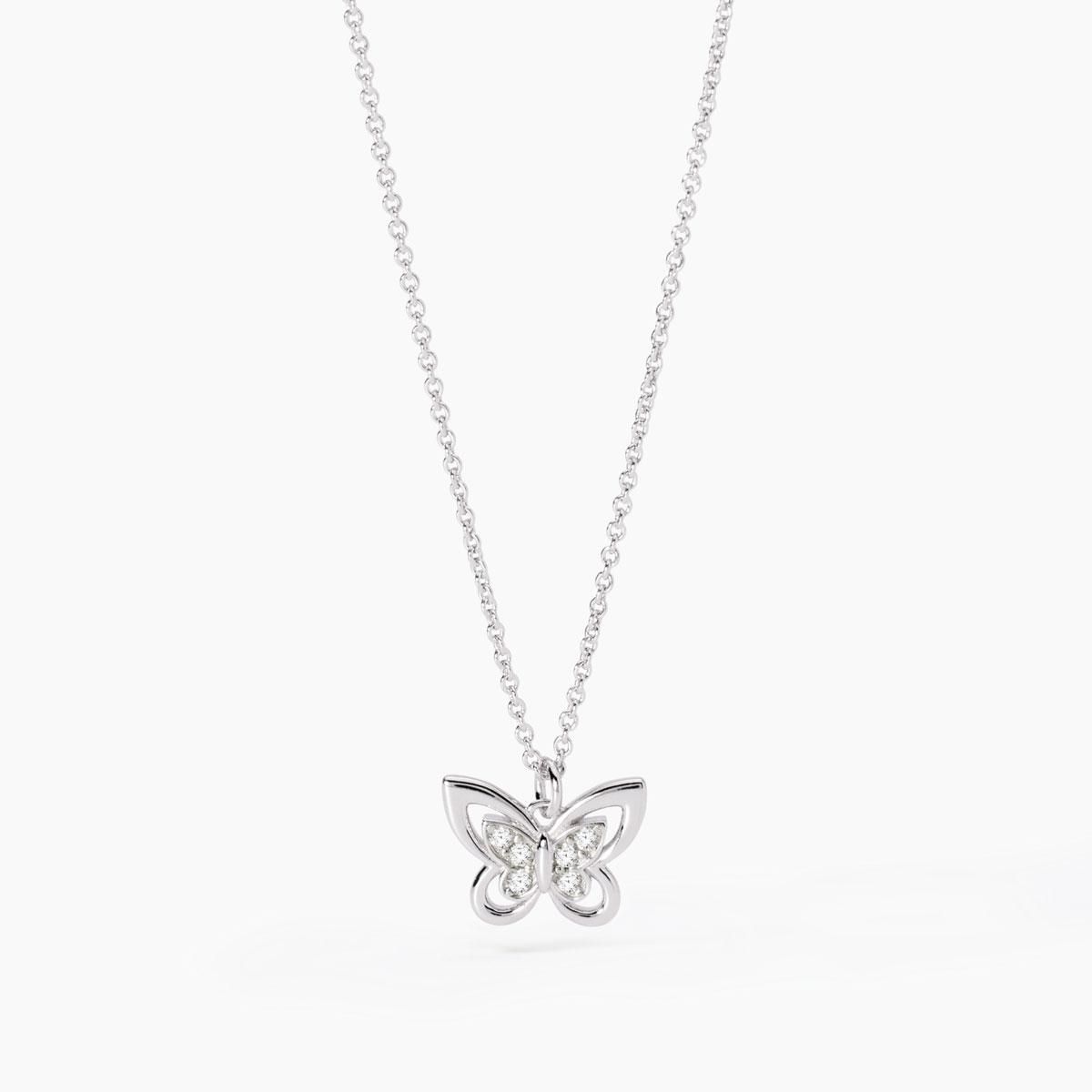 Girocollo con farfalla in zirconiSpring Life