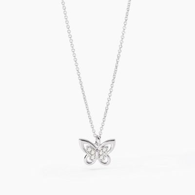 Girocollo con farfalla in zirconiSpring Life
