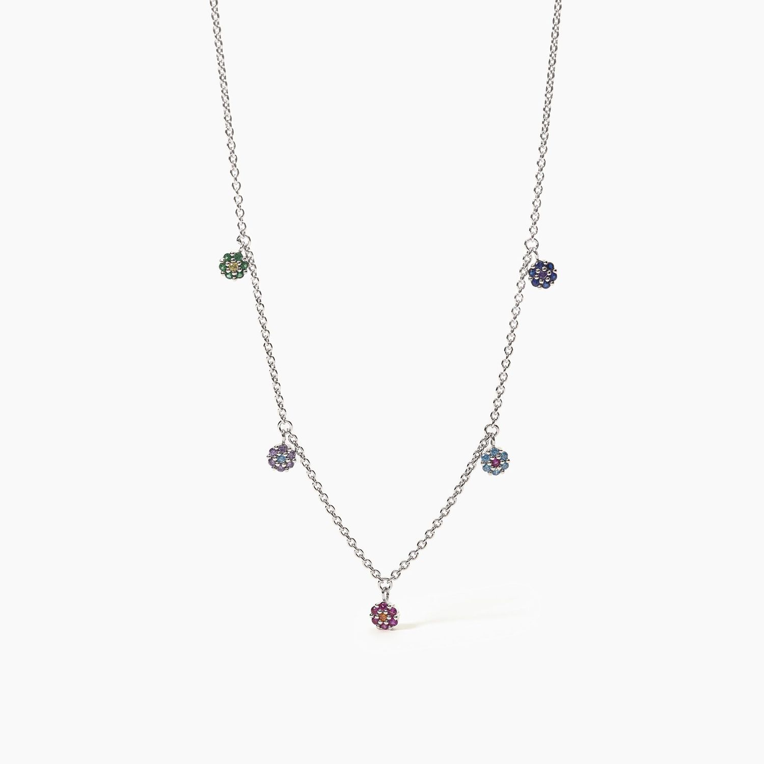 Girocollo con ciondoli a fiore multicolor FIOR FIORE