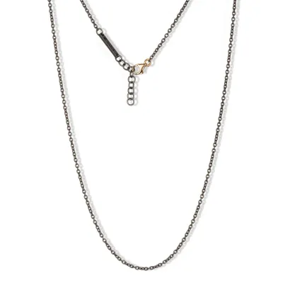 Collana ROLO&#39; in titanio con chiusura in oro
