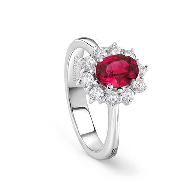 Anello &quot;LOVE FOR COLOR&quot; rubino