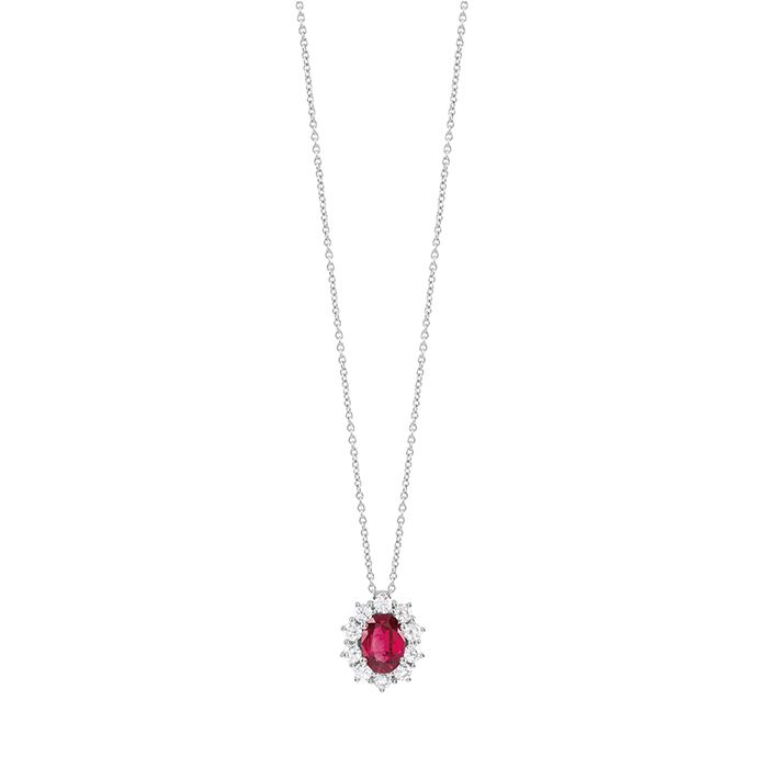 Collier &quot;LOVE FOR COLOR&quot; rubino