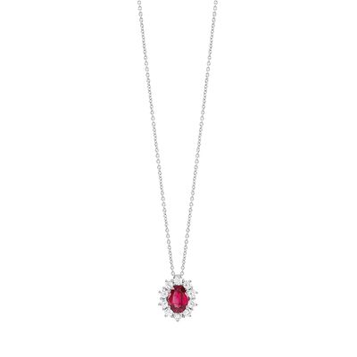 Collier &quot;LOVE FOR COLOR&quot; rubino