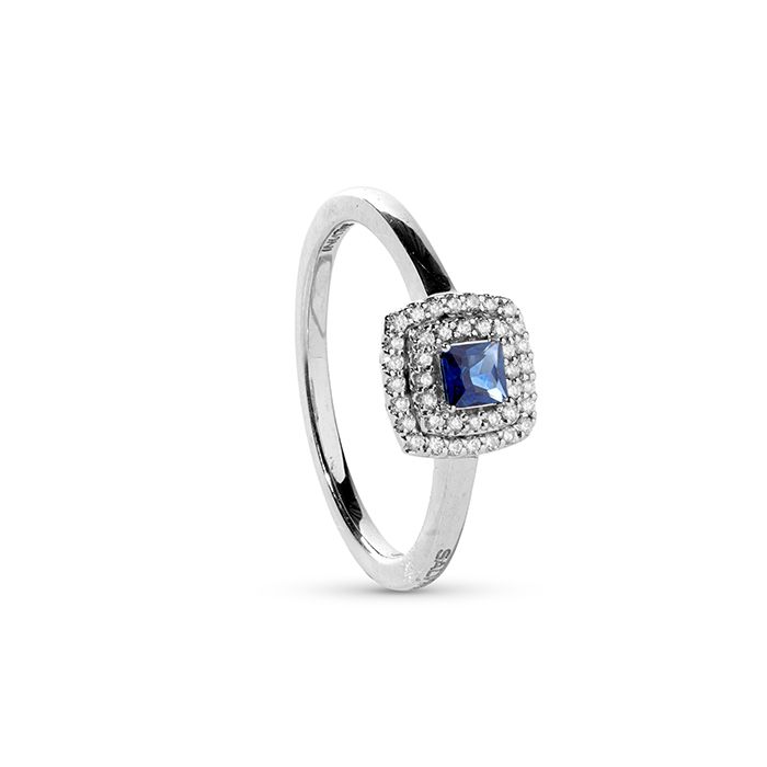 Anello &quot;BAGLIORI&quot; zaffiro