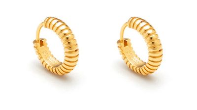 orecchini huggie rigati orecchini huggie rigati