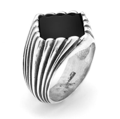 anello rigato onice