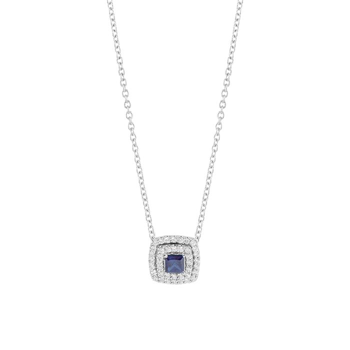 Collier  &quot;Bagliori&quot; zaffiro