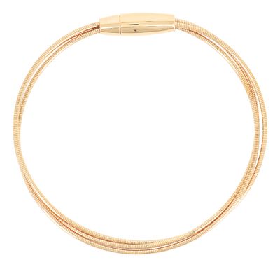 Bracciale DNA 3 fili argento dorato