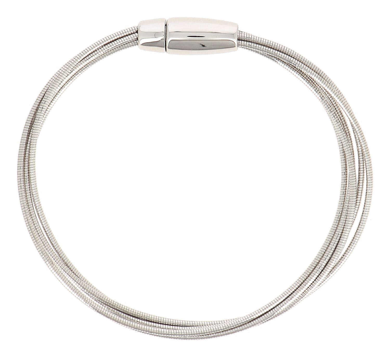 Bracciale DNA 5 fili argento