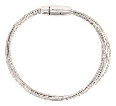 Bracciale DNA 5 fili argento