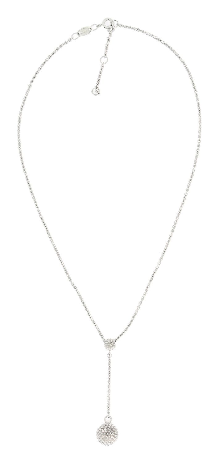 Collana &quot;Pixel&quot; in argento rodiato
