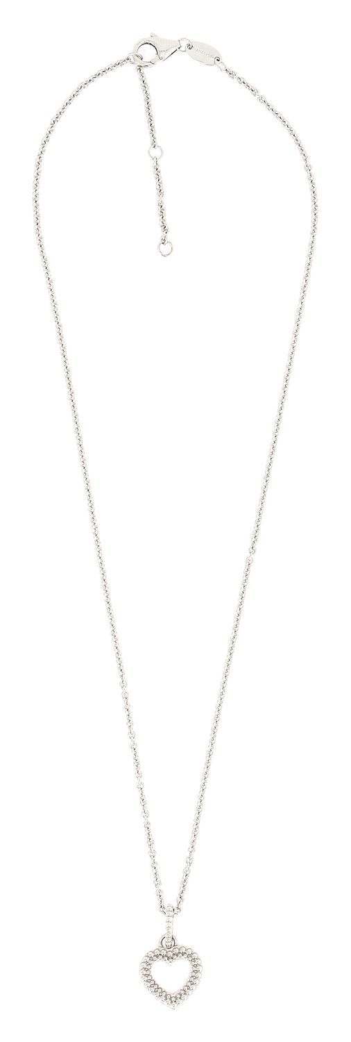 Collana &quot;Pixel&quot; in argento rodiato