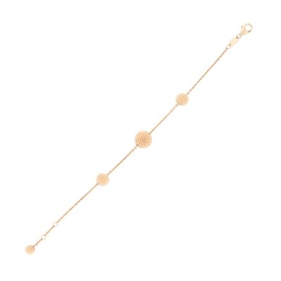 Bracciale &quot;Pixel&quot; in argento dorato