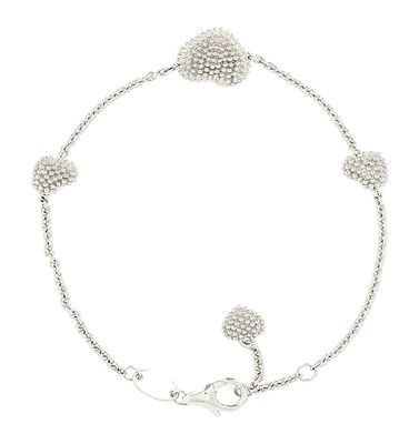 Bracciale &quot;Pixel&quot; in argento rodiato