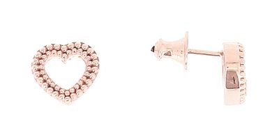 Orecchini &quot;Pixel&quot; in argento rosato