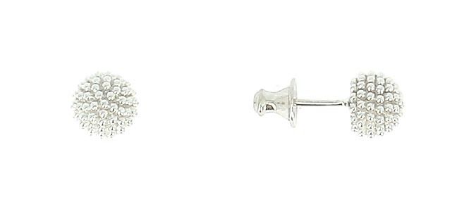 Orecchini &quot;Pixel&quot; in argento rodiato