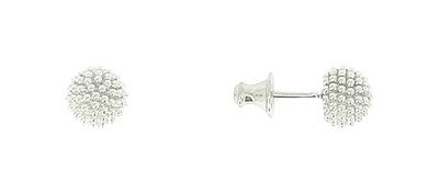 Orecchini &quot;Pixel&quot; in argento rodiato