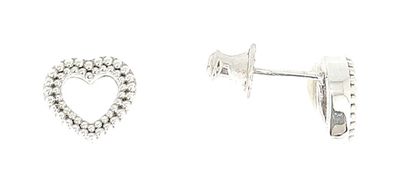 Orecchini &quot;Pixel&quot; in argento rodiato