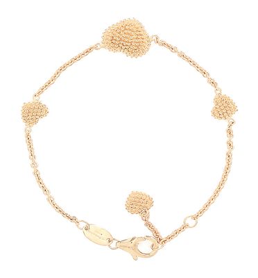 Bracciale "Pixel" CUORI in argento dorato Bracciale "Pixel" CUORI in argento dorato