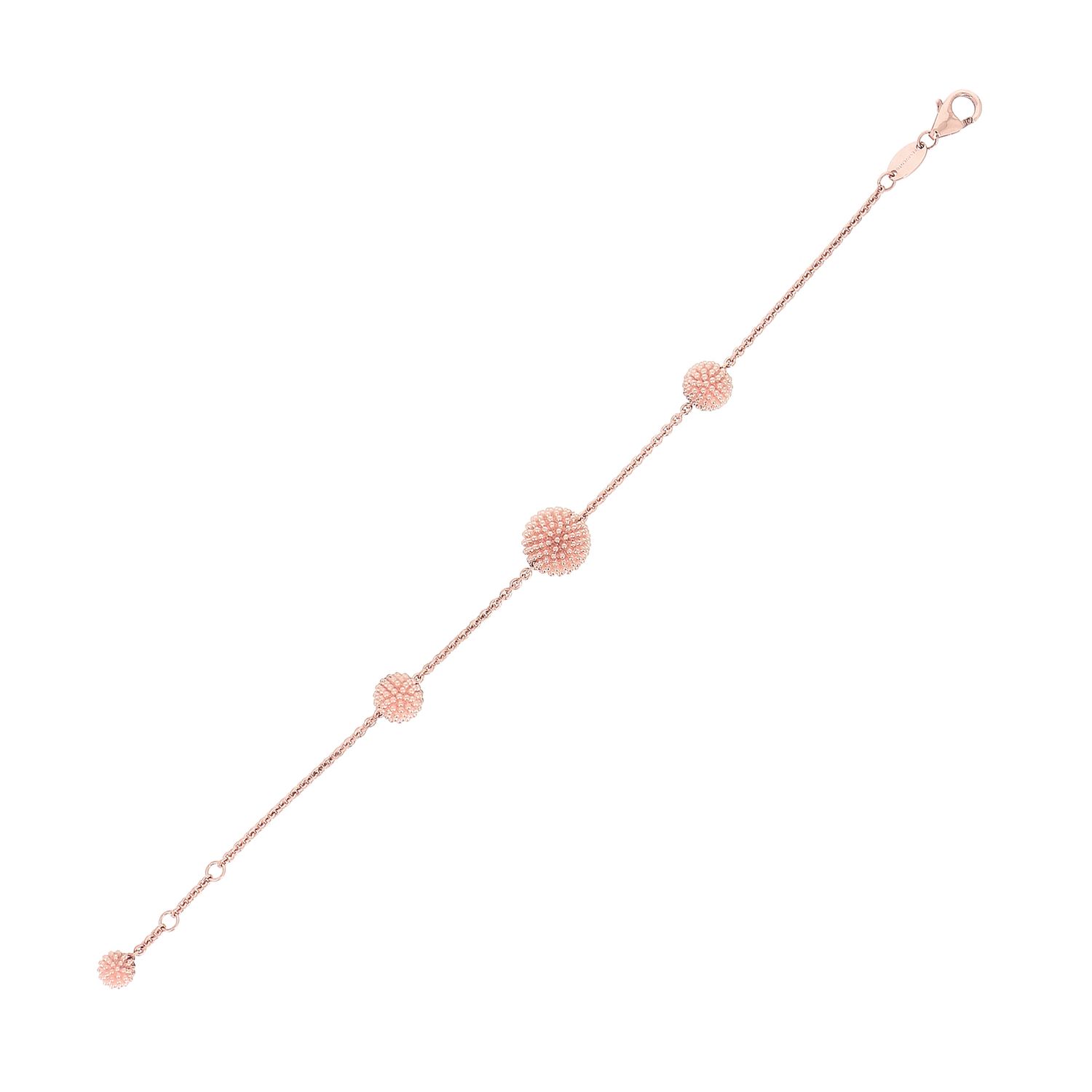 Bracciale &quot;Pixel&quot; in argento rosato