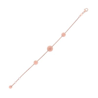 Bracciale &quot;Pixel&quot; in argento rosato