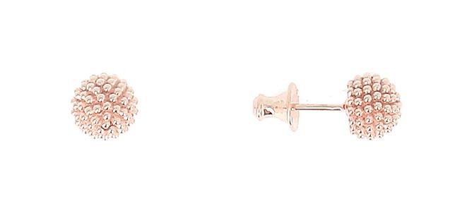 Orecchini &quot;Pixel&quot; in argento rosato