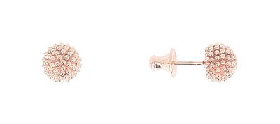 Orecchini &quot;Pixel&quot; in argento rosato