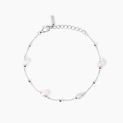 Bracciale in argento con perle conchiglia Duchessa