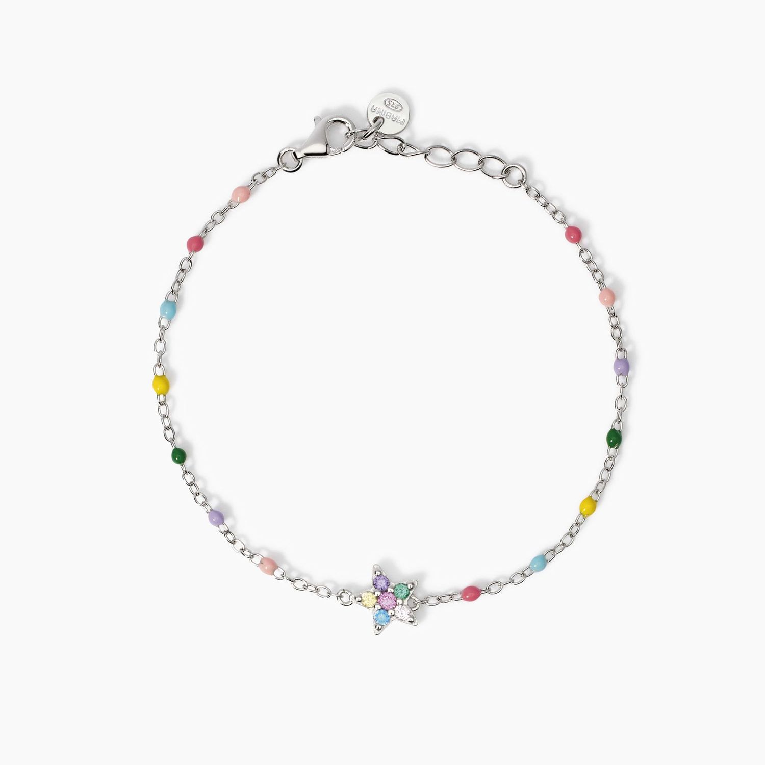 Bracciale bimba con fiorellini smaltati Flora