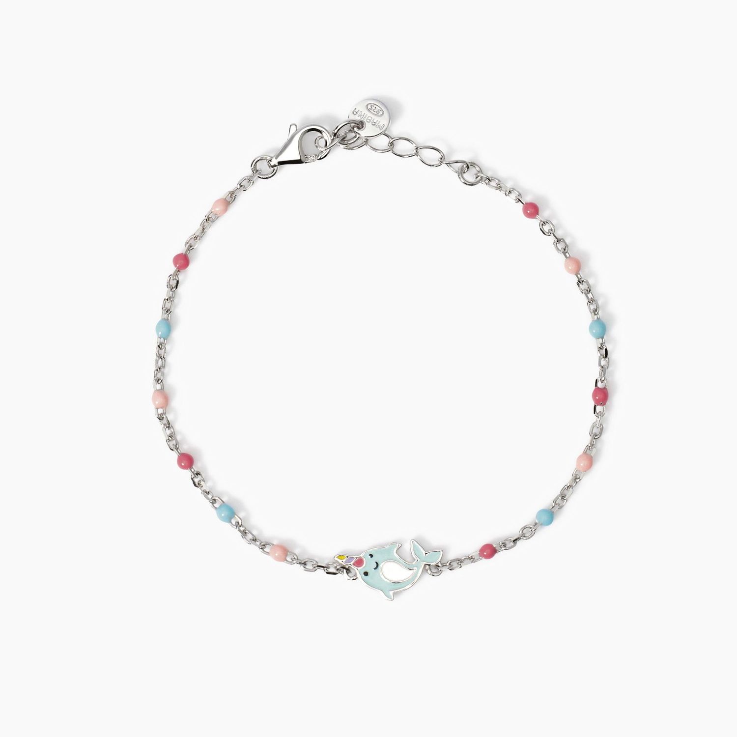 Bracciale bimba con fiorellini smaltati Flora