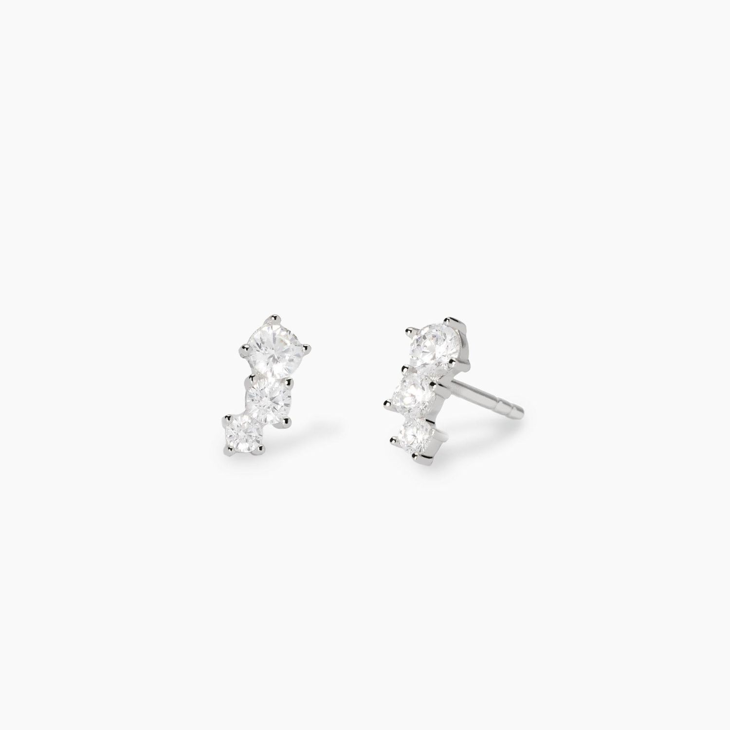 Orecchini trilogy a lobo con zirconi Little Joy