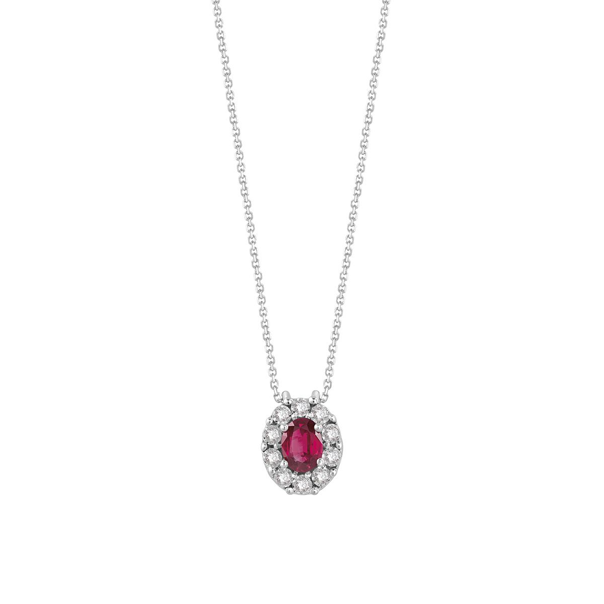 Collier con rubino