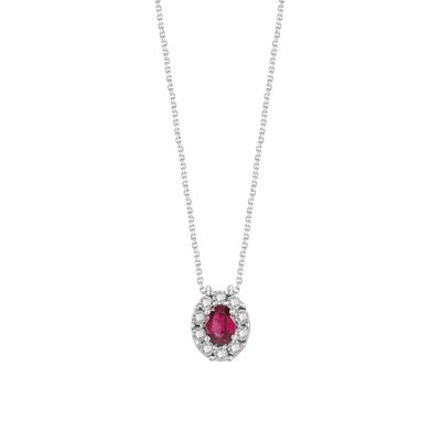 Collier con rubino