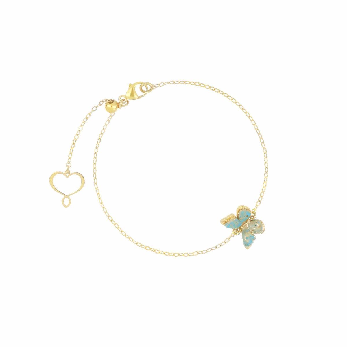 BRACCIALE FARFALLA CELESTE