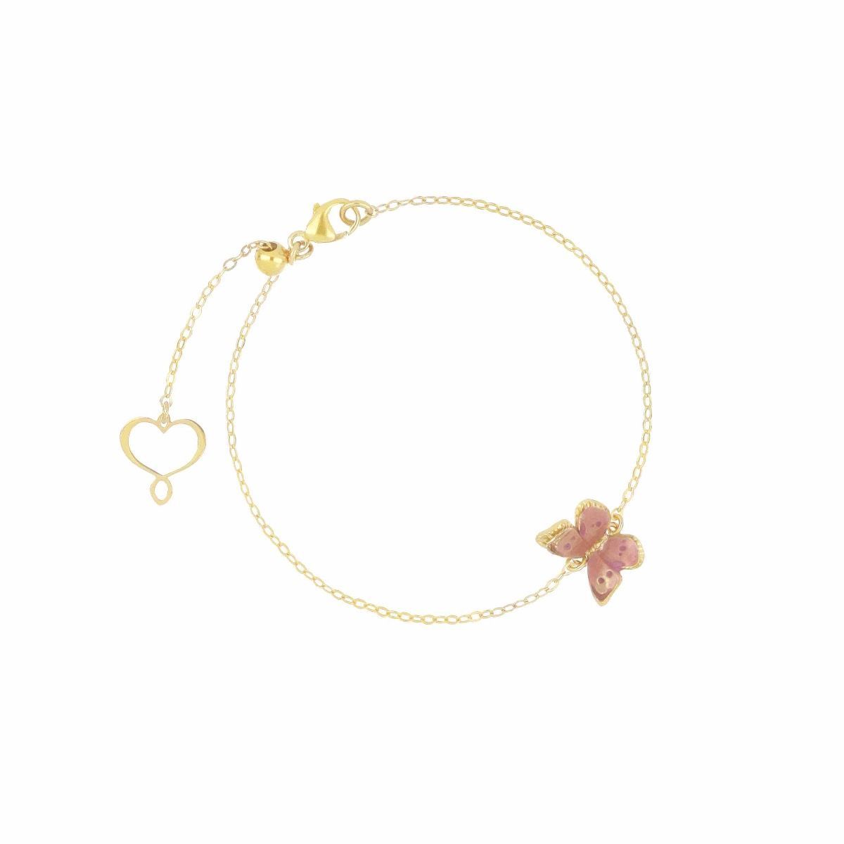 BRACCIALE FARFALLA ROSA