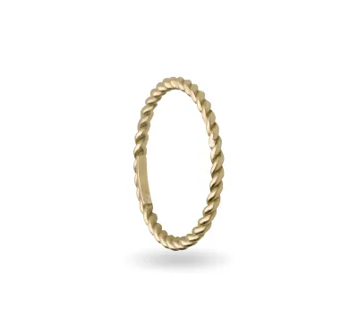 ANELLO Filodamore intrecciato oro GIALLO 9 kt