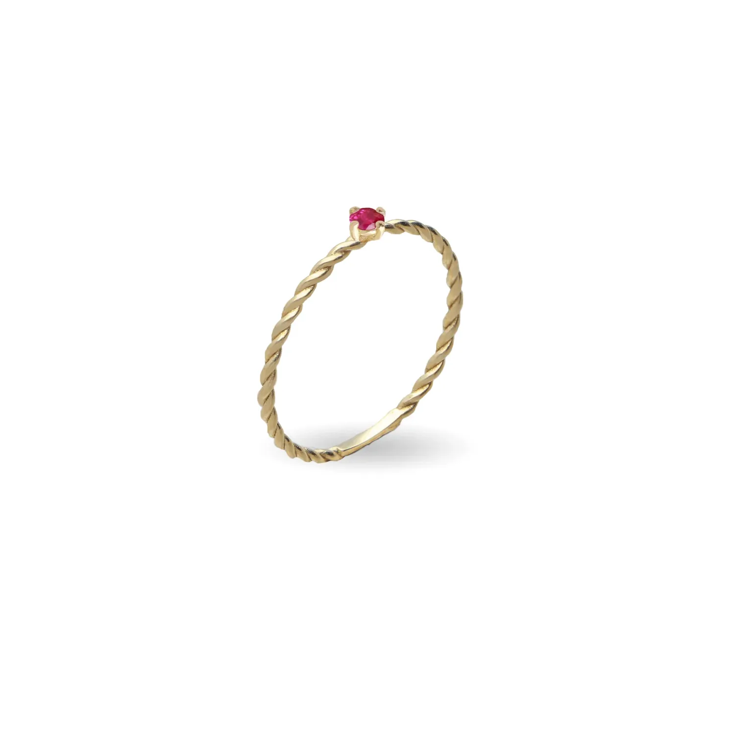 ANELLO Filodamore prezioso intrecciato oro GIALLO 9 kt