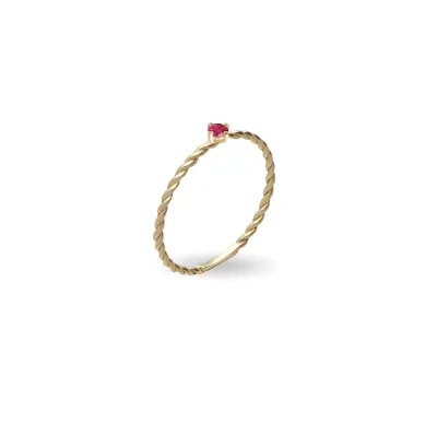 ANELLO Filodamore prezioso intrecciato oro GIALLO 9 kt