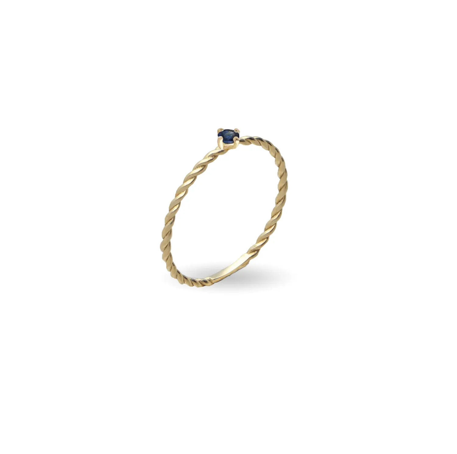 ANELLO Filodamore prezioso intrecciato oro GIALLO 9 kt