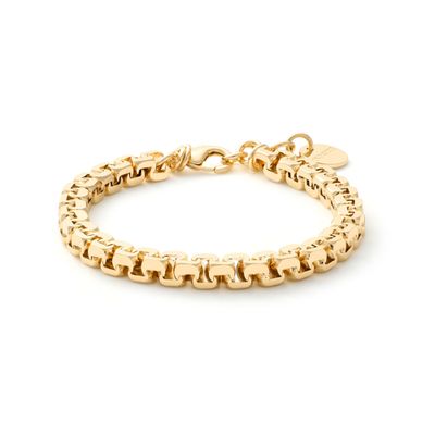 Bracciale forzatina quadra dorato